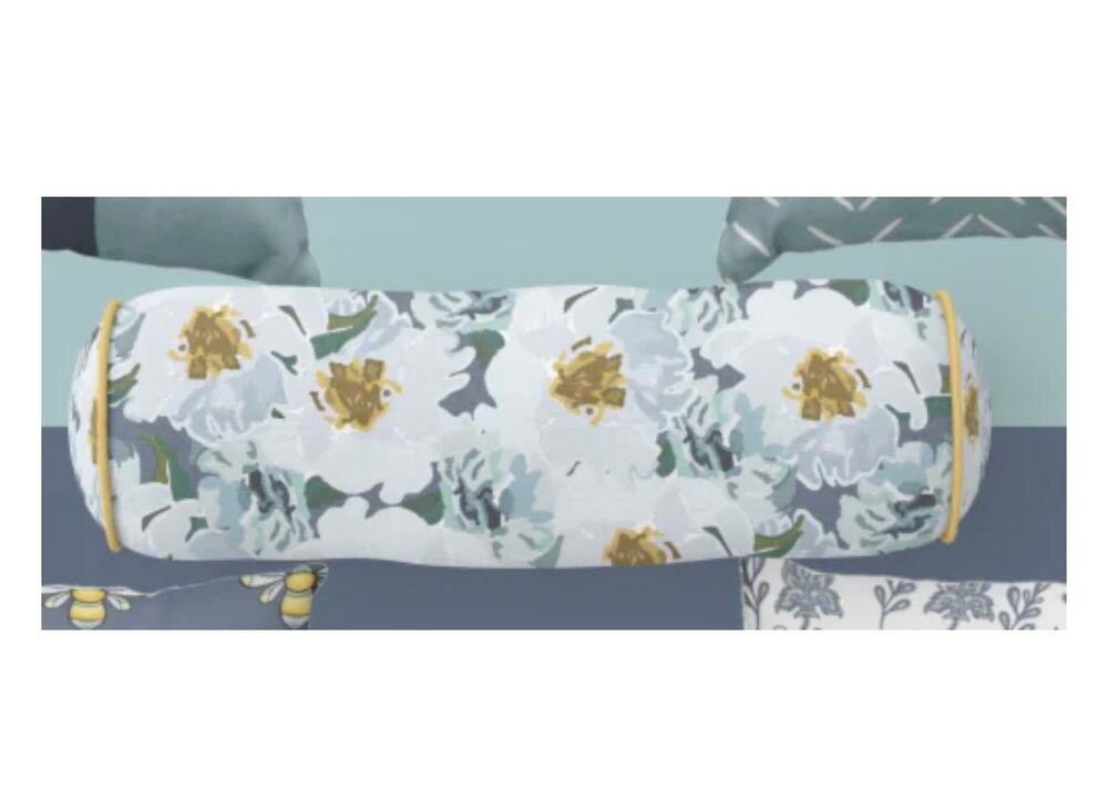 SDS for HD Designs Floral Bolster Pillow 8 x 20”